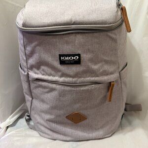 Igloo REPREVE Gray Cooler Backpack Soft Insulated Leakproof